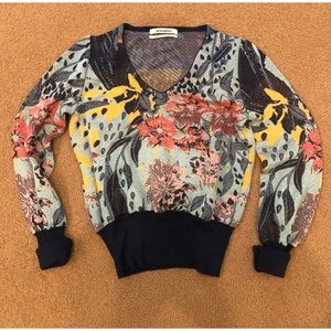 Anthropologie v neck sweater